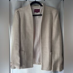 Vintage SASSON Women’s 100% Silk Blazer Retro 90’s Twill Fitted Size 12/13